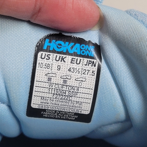 Hoka One One Clifton 8 Women's Size 10.5B. - Picture 8 of 16